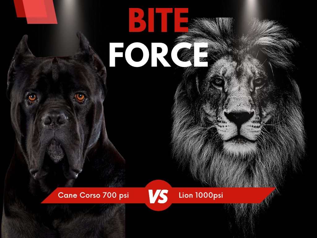 Cane corso bite force vs lion